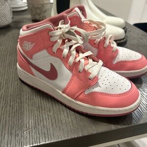 Jordan Kids' Coral and White Sneakers
